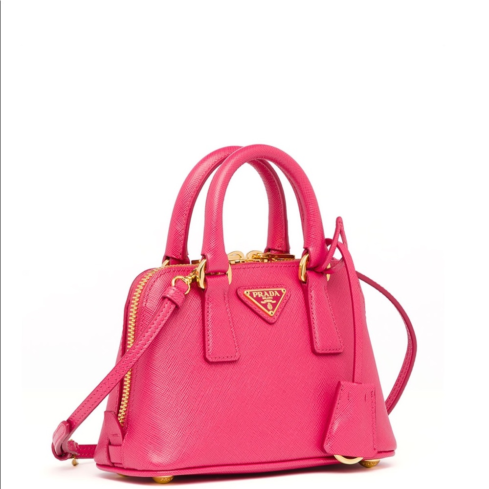 💕Pink Prada Mini Saffiano Promenade Bag💕